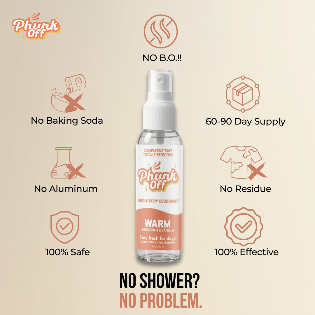 Phunk Off Whole Body Deodorant Spray - Warm/ Bergamot & Vanilla