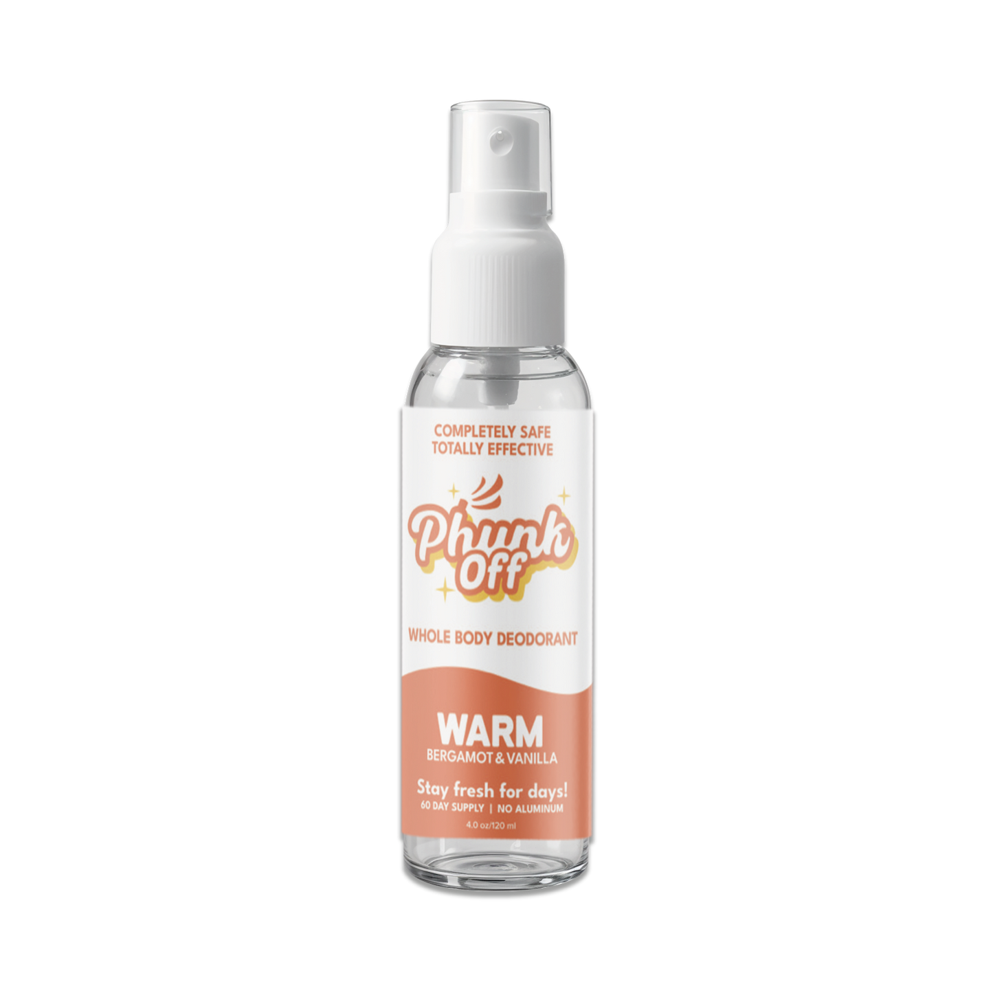 Phunk Off Whole Body Deodorant Spray - Warm/ Bergamot & Vanilla